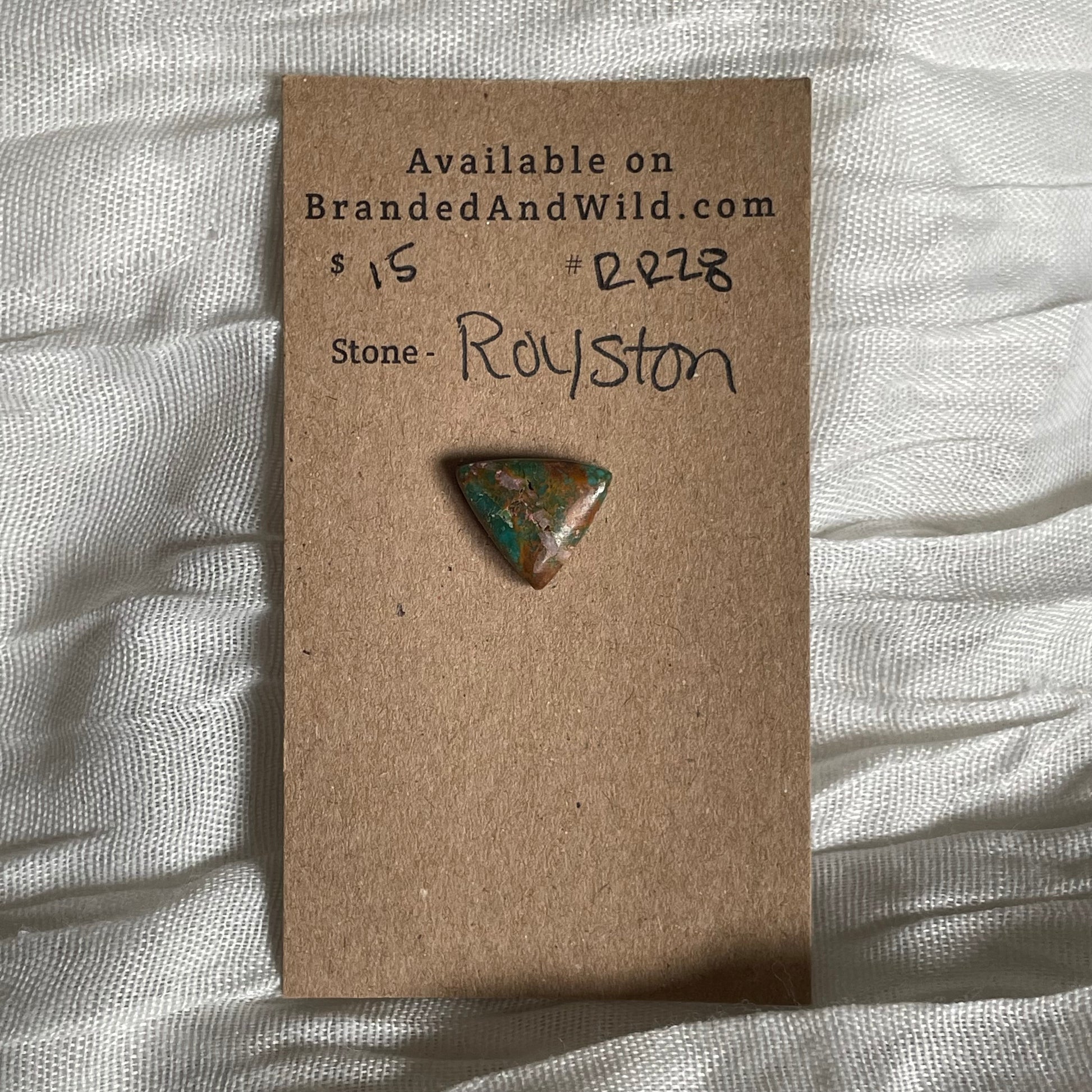 Royston Ribbon Turquoise Cabochon RR28 868D5395-BB71-4204-952B-E9FAB234D917 Brandedandwild.com