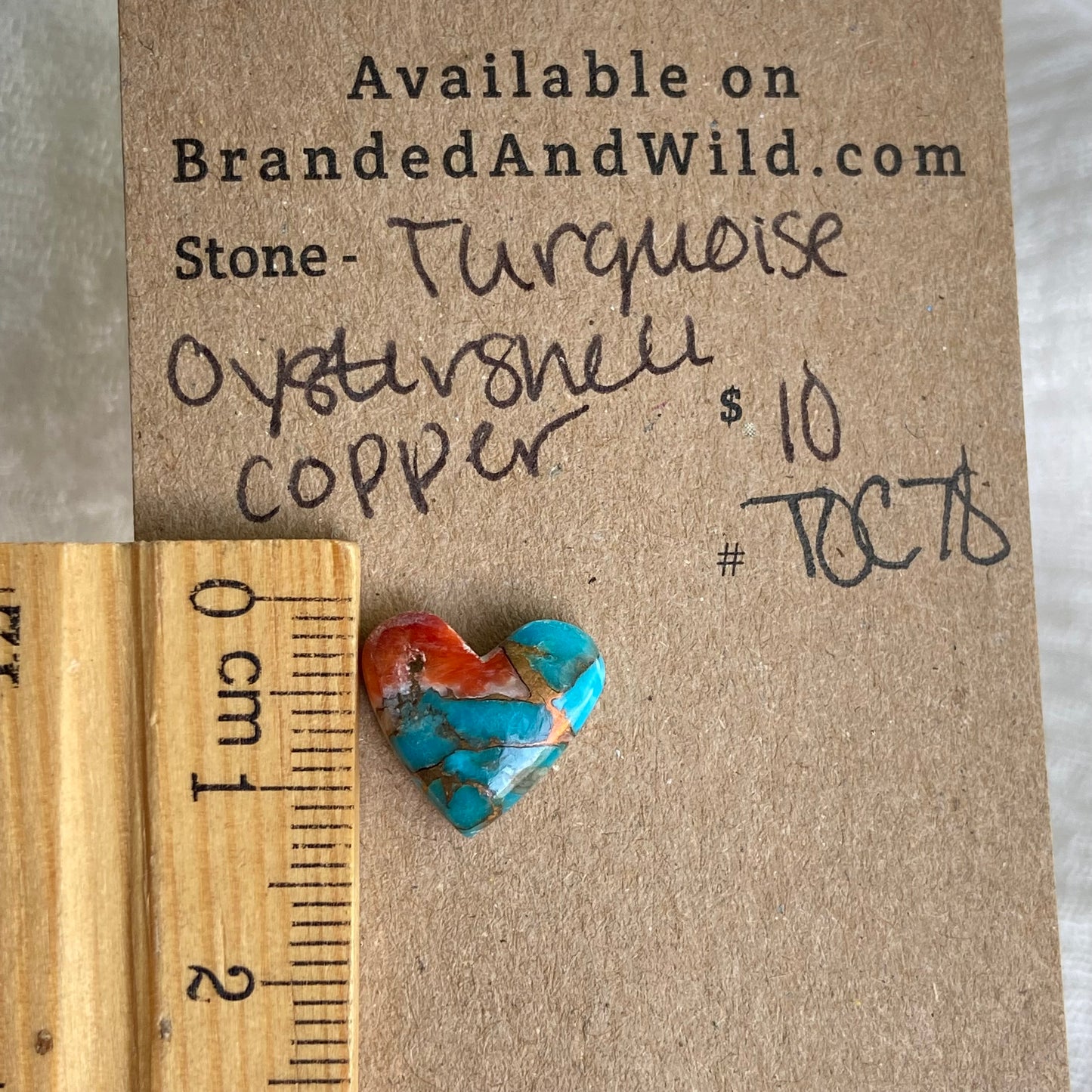 Turquoise, Oystershell, Copper Cabochon - TOC78