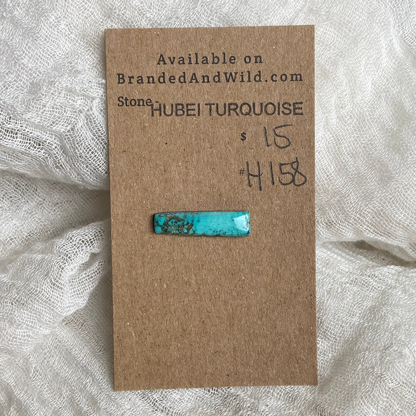 Hubei Turquoise Cabochon - H158 86E05DDF-C5B8-41B7-B862-450222A7A90E Brandedandwild.com