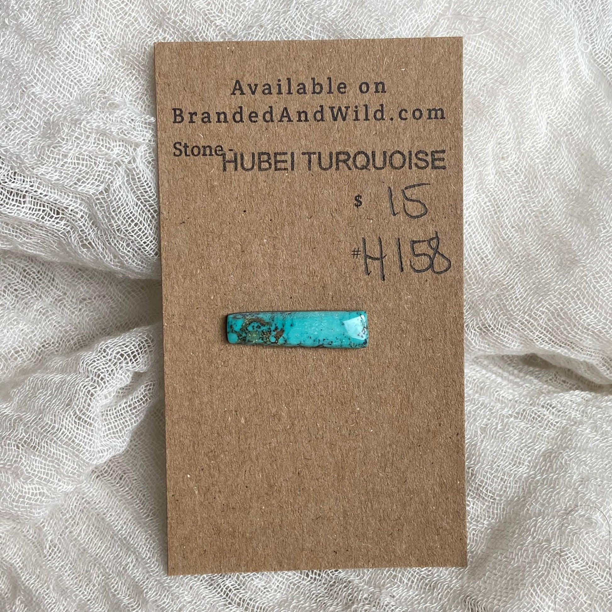 Hubei Turquoise Cabochon - H158 86E05DDF-C5B8-41B7-B862-450222A7A90E Brandedandwild.com