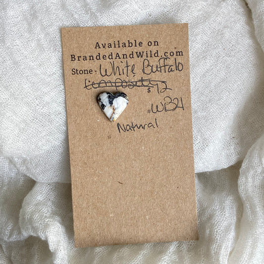 White Buffalo Cabochon - WB21