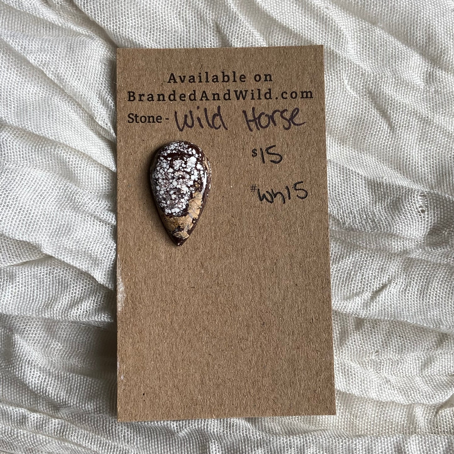Wild Horse Cabochon - WH15 870CBC13-E808-45CA-B14C-A4F3965F7CCF Brandedandwild.com