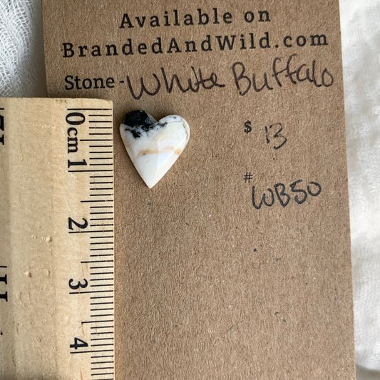 White Buffalo Cabochon - WB50