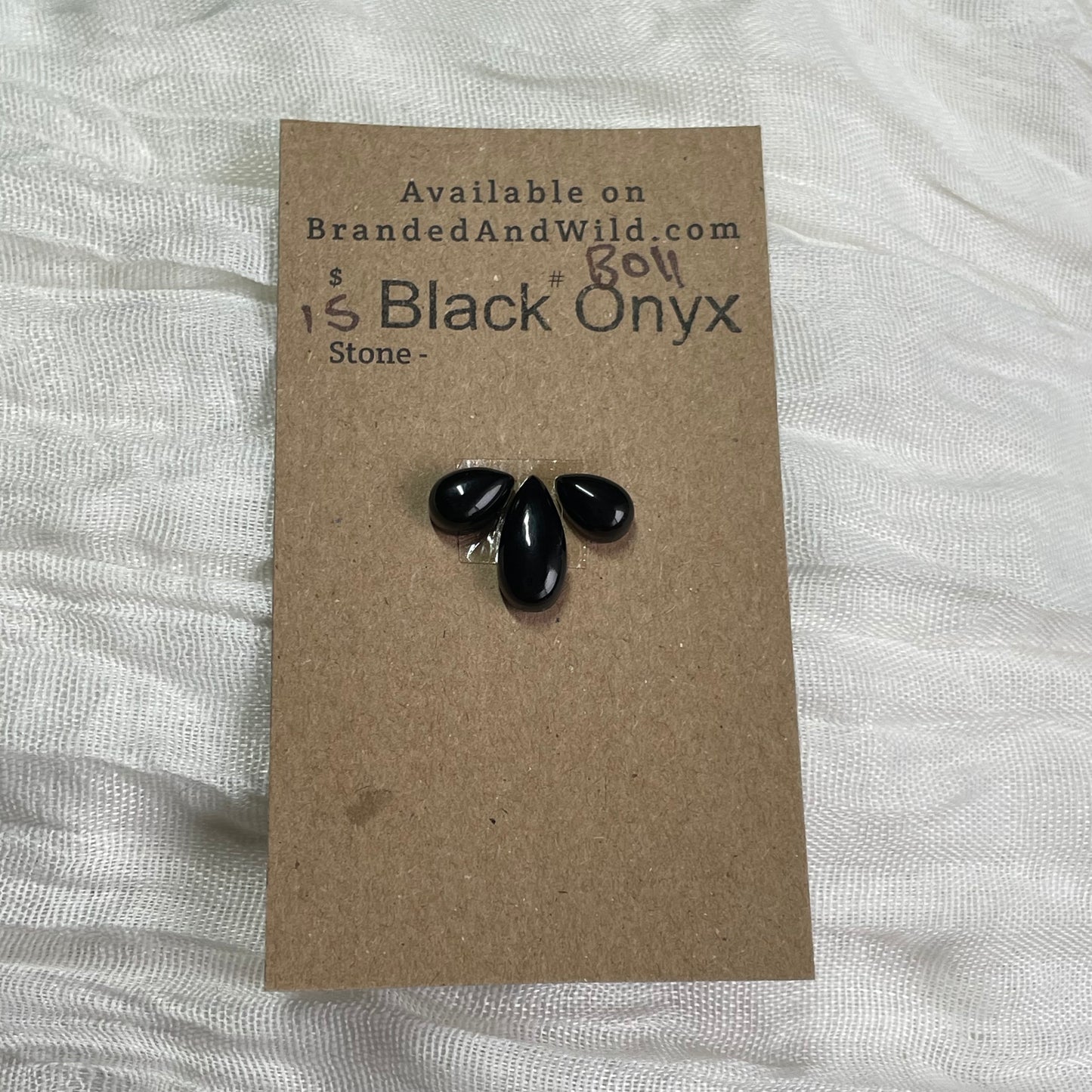 Black Onyx - Cabochon - BO11 872843C5-B327-4427-B807-0E075BF8E6C4 Brandedandwild.com