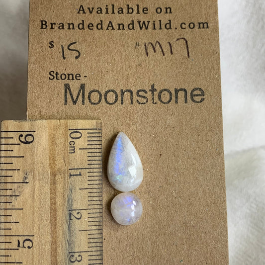 Moonstone Cabochon - MS17 8731D7CB-CCB3-400F-8924-C693DFE91AF8 Brandedandwild.com