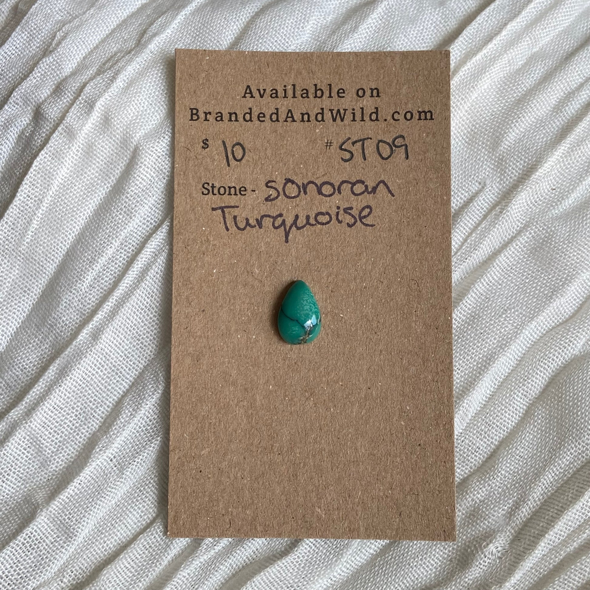 Sonoran Turquoise Cabochon - ST09 8737FCC4-3B34-4BC6-AC74-74767B4D305F Brandedandwild.com