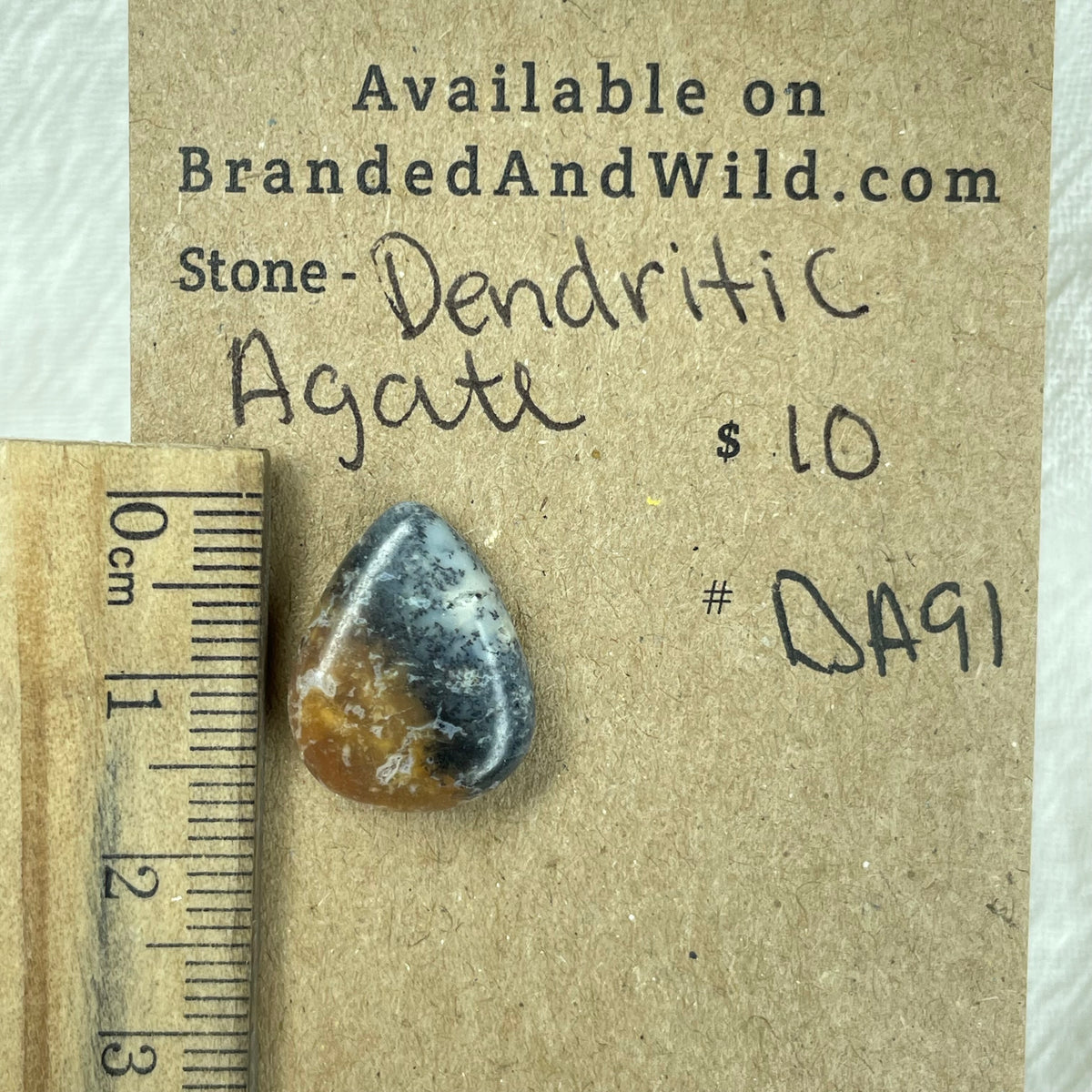 Dendritic Agate Cabochon - DA91 873E7728-13AB-4E1A-A946-F8B6396FE9D0 Brandedandwild.com