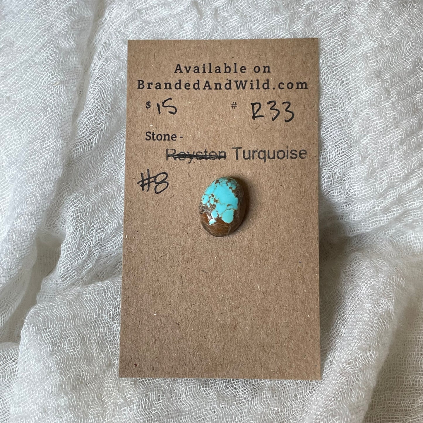 #8 Turquoise Cabochon - R33 87420D82-37D7-4581-B5BB-0EEB04DC39DA Brandedandwild.com
