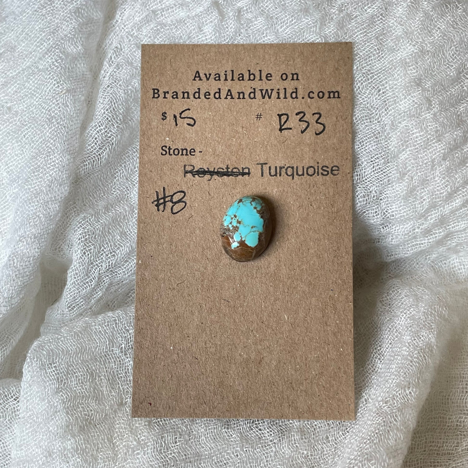 #8 Turquoise Cabochon - R33 87420D82-37D7-4581-B5BB-0EEB04DC39DA Brandedandwild.com