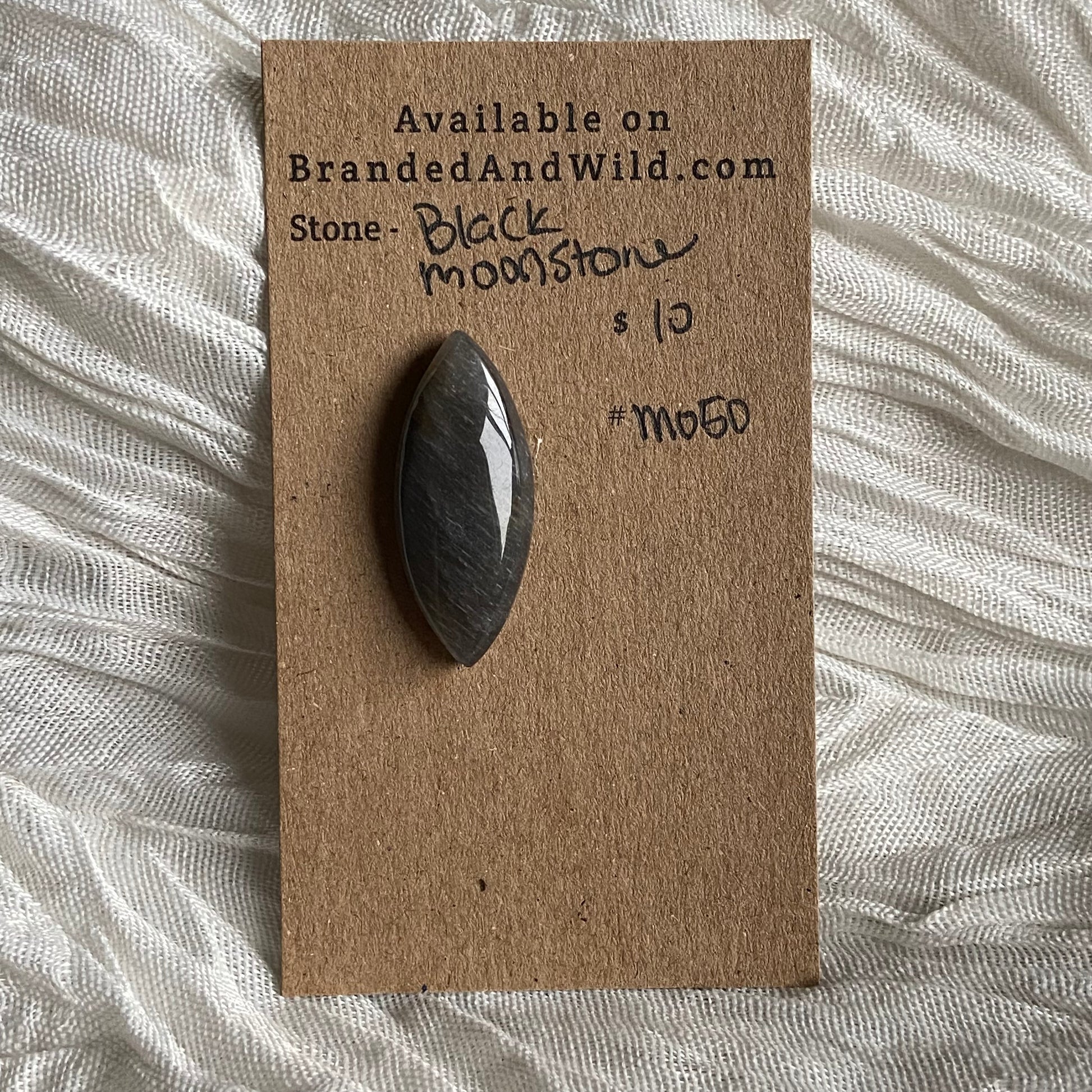 Black Moonstone Cabochon - M050 87531F11-EBEA-47BE-88F3-D2F251D02536 Brandedandwild.com
