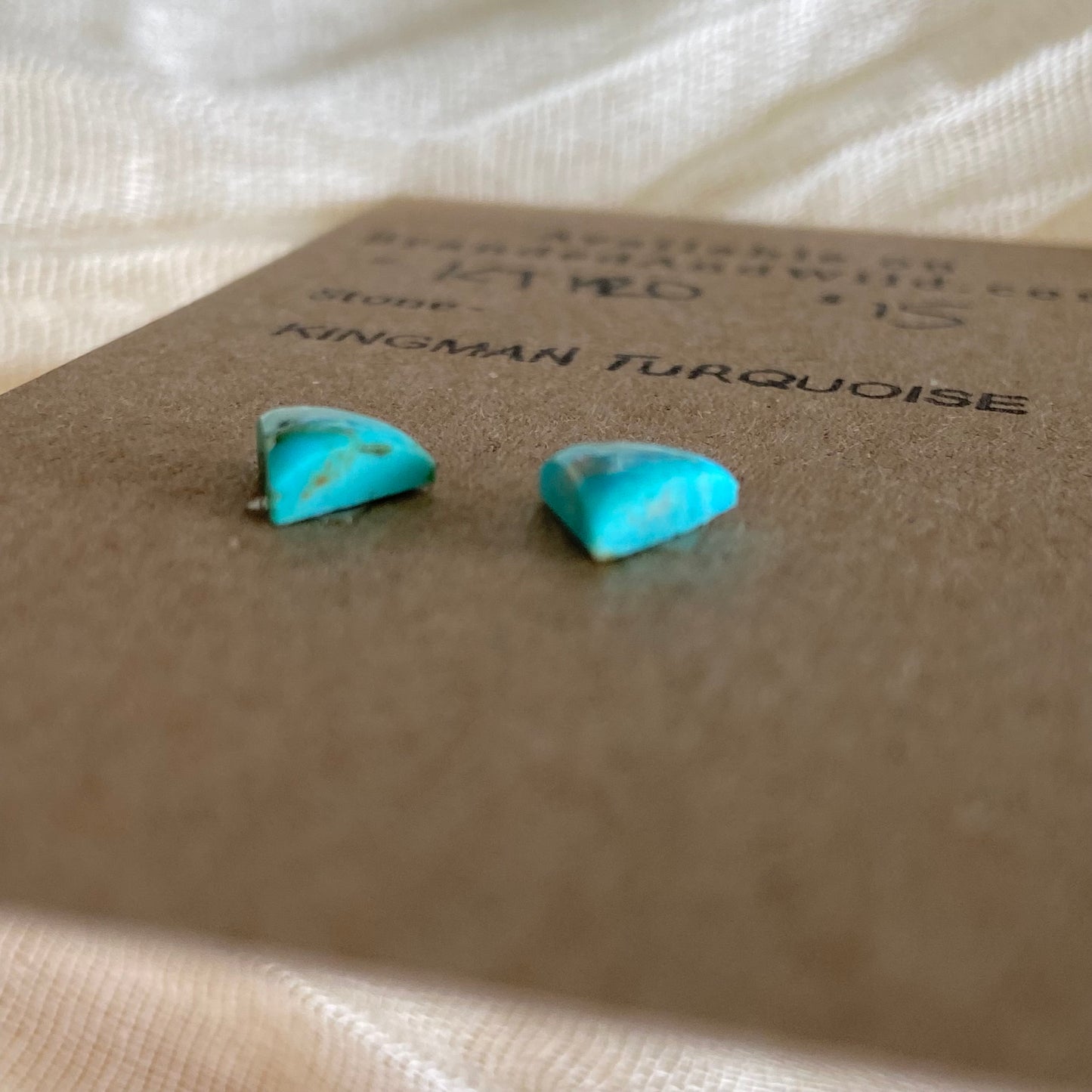 Kingman Turquoise Cabochon - KT120 87658B7B-BD43-40A4-B447-F765B8EF9AF6 Brandedandwild.com
