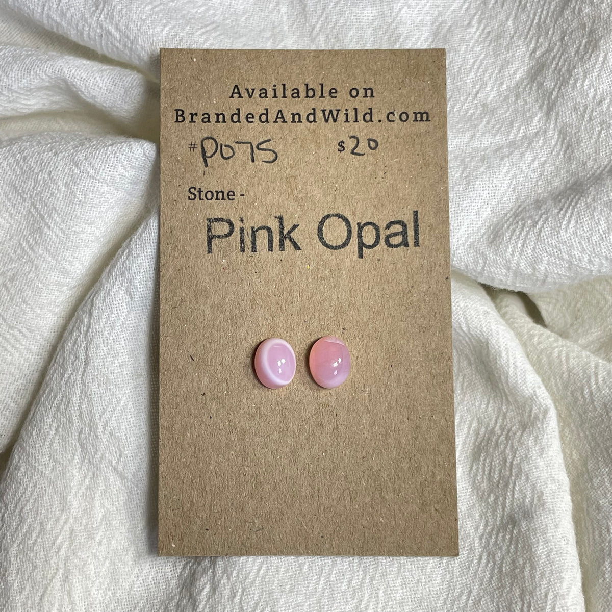 Pink Opal Cabochon - PO75 87671D02-C0F2-4135-B456-81EB822390FB Brandedandwild.com