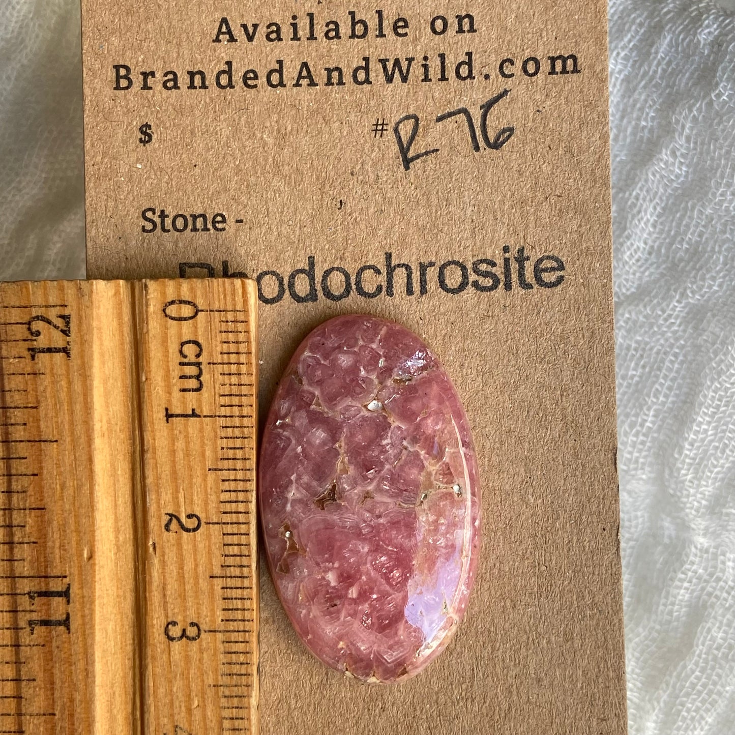 Rhodochrosite Cabochon - R76
