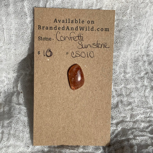 Confetti Sunstone Cabochon - CS010