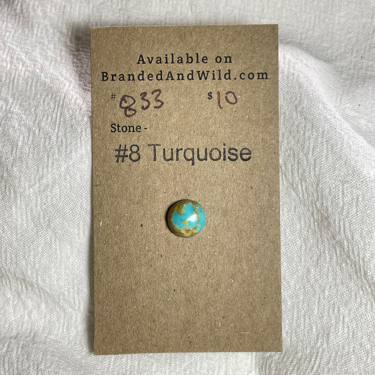 #8 Turquoise Cabochon - #833 87AA8D36-998B-4504-BC92-BBF7A08A5861 Brandedandwild.com