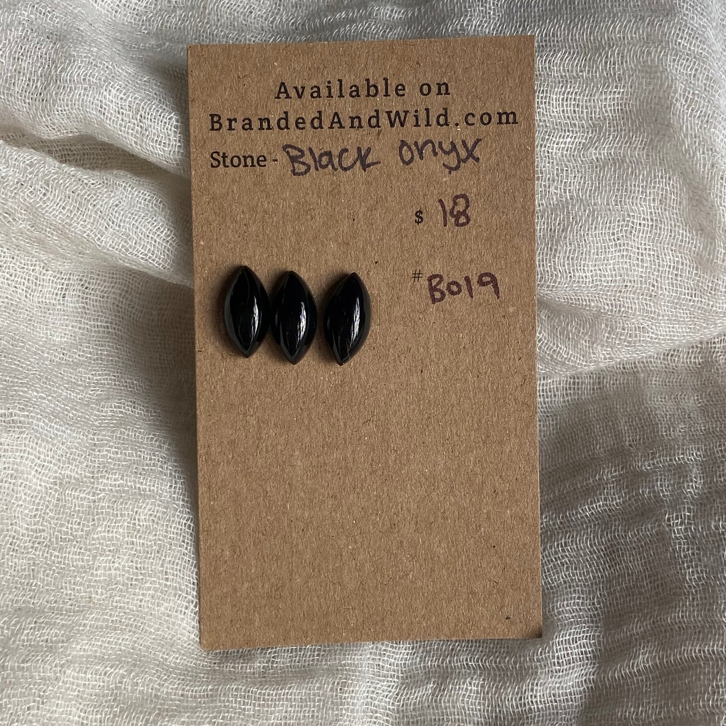 Black Onyx - Cabochon - BO19