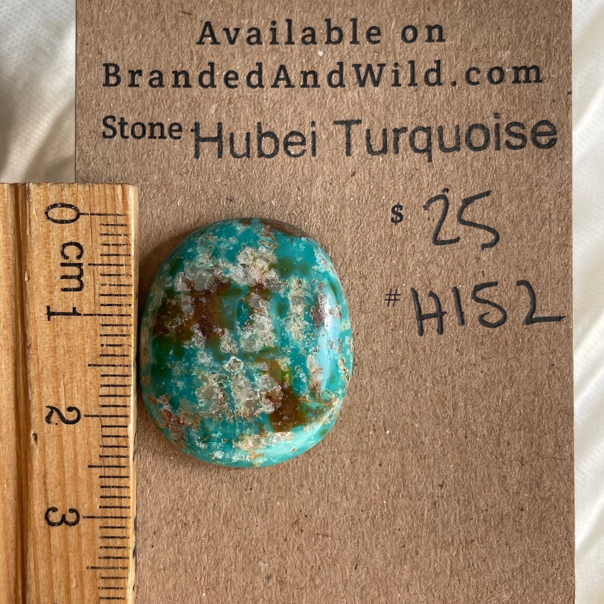 Hubei Turquoise Cabochon - H152 87CA2D79-1BA7-4A80-93A8-80A0FD4E6354 Brandedandwild.com