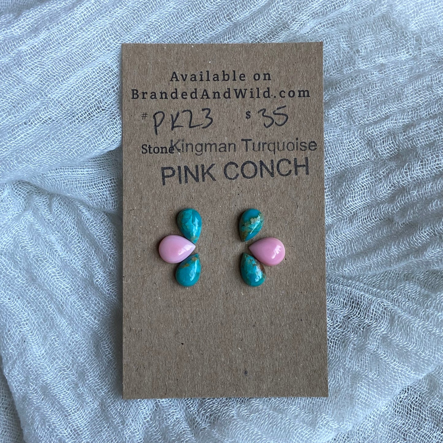 Pink Conch / Oyster Shell Cabochon - PK23