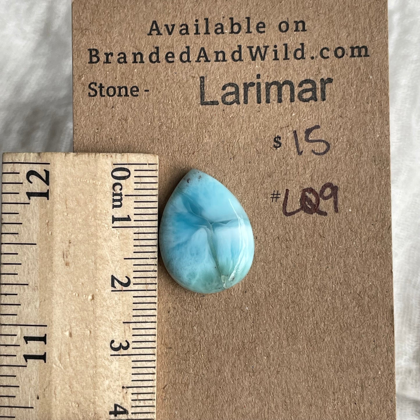 Larimar Cabochon - L29 87EA01C2-CE57-4FC8-909B-2593CE2F66BB Brandedandwild.com