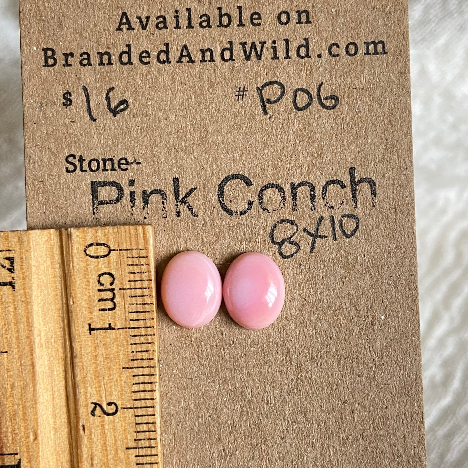 Pink Conch Cabochon - P06 87F1F6CE-342B-4D7A-BC8A-AF08933EA161 Brandedandwild.com