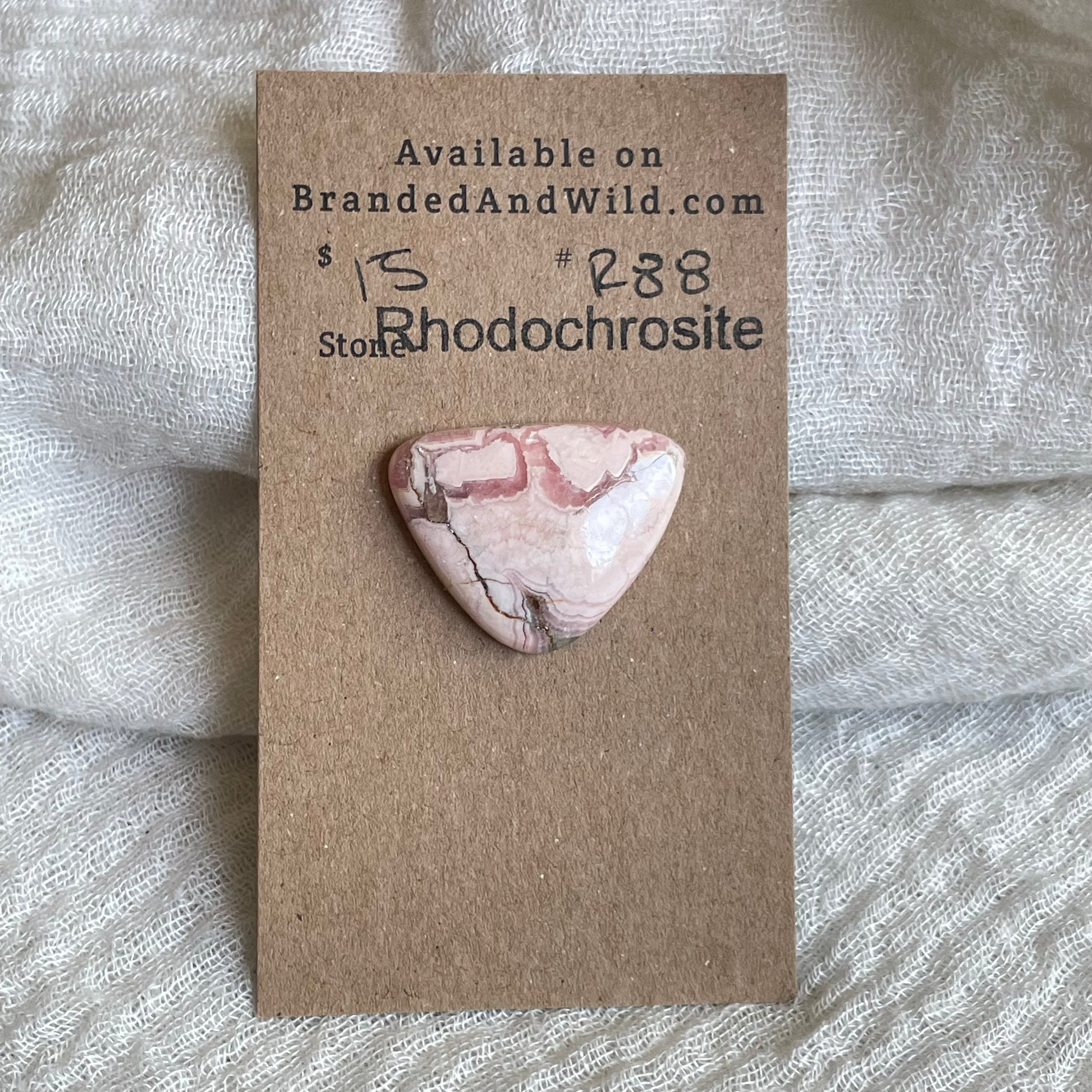 Rhodochrosite Cabochon - R88 8813022D-8DBE-459B-A6DA-9E0117746FCE Brandedandwild.com