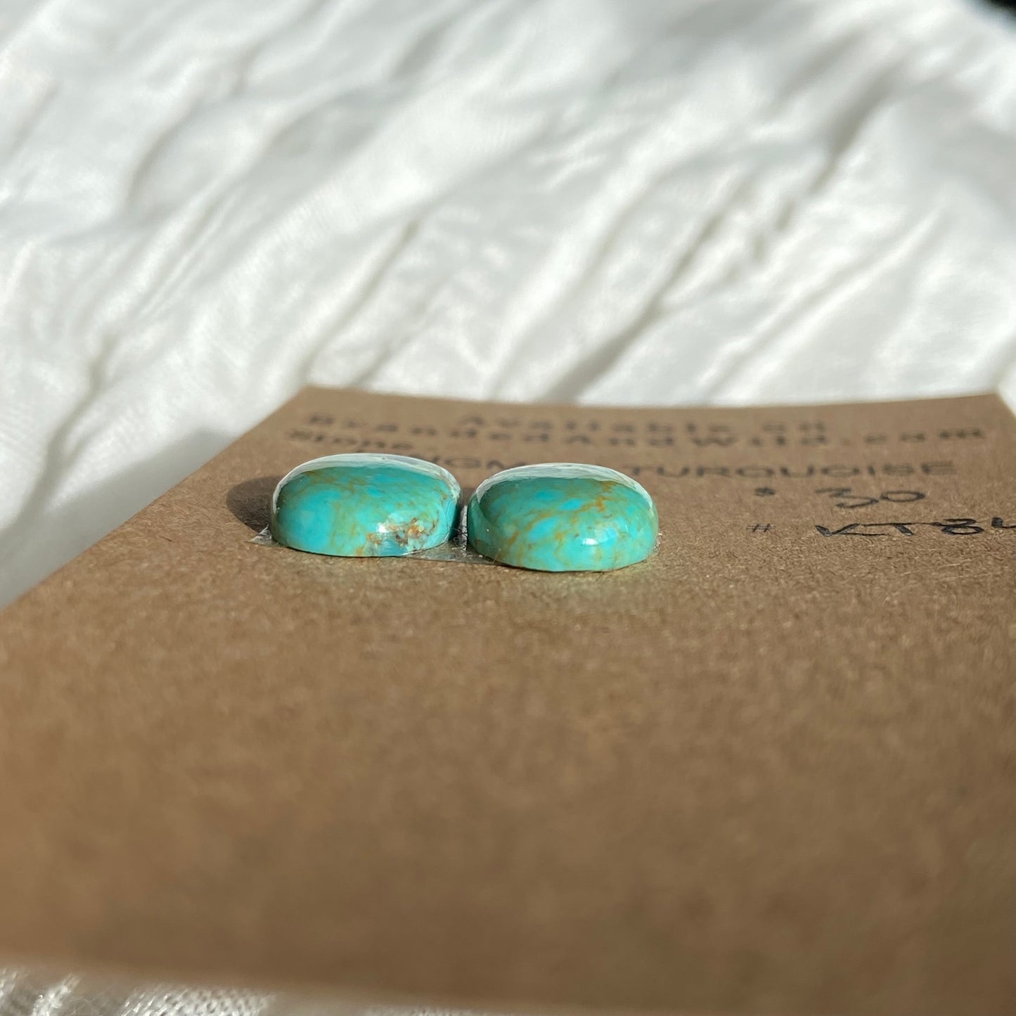 Kingman Turquoise Cabochon - KT84 881C02B6-6B85-49CA-8E23-2DC53192E5C1 Brandedandwild.com