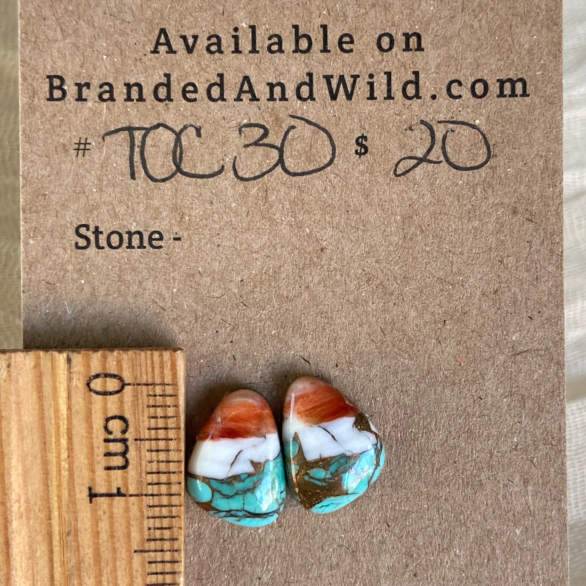 Turquoise, Oyster Shell, Copper Cabochon - TOC30 88212ADE-EF0E-490B-92FB-2E52A651CFA3 Brandedandwild.com