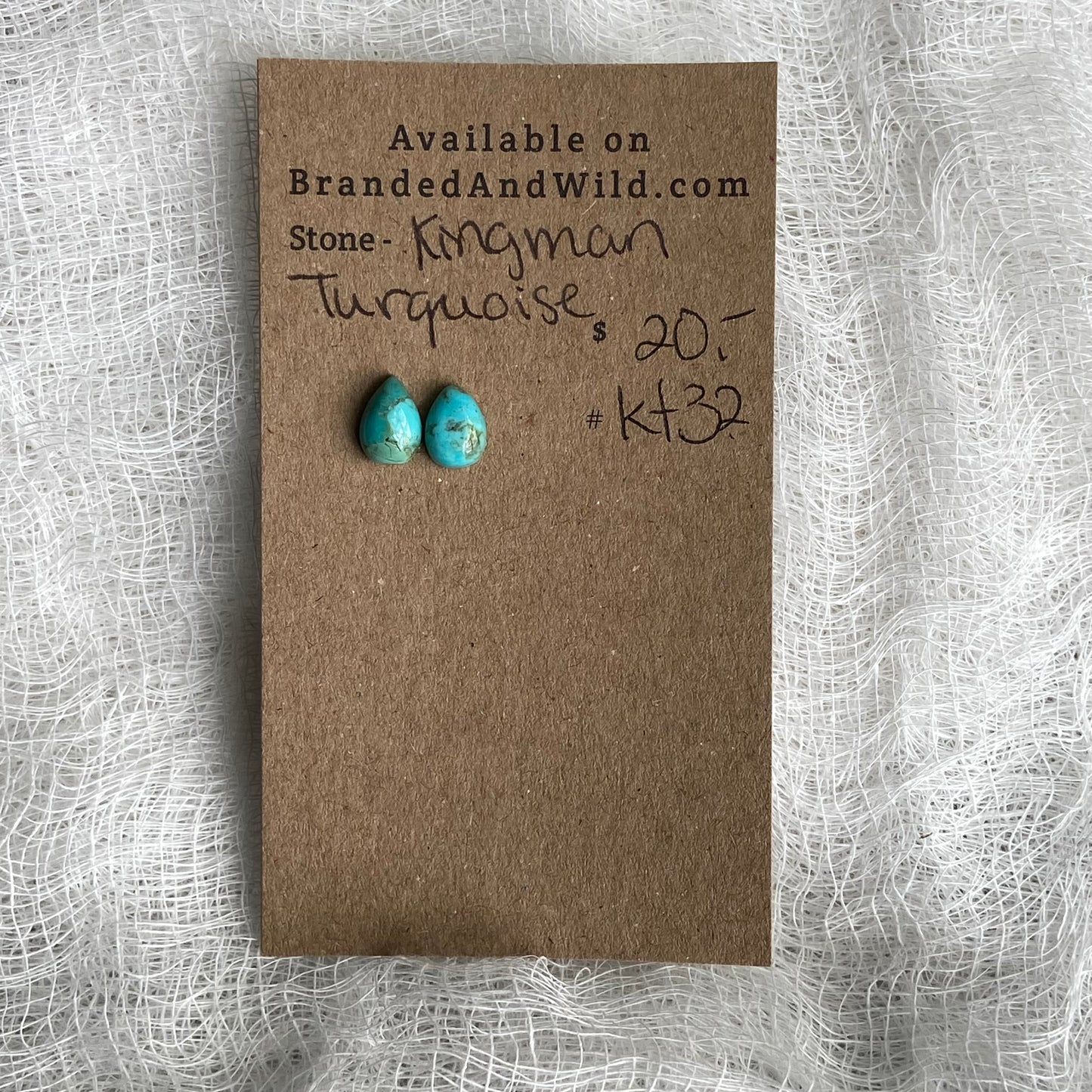 Kingman Turquoise (composite) Cabochon - KT32