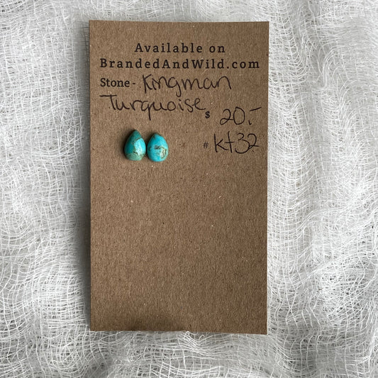 Kingman Turquoise (composite) Cabochon - KT32