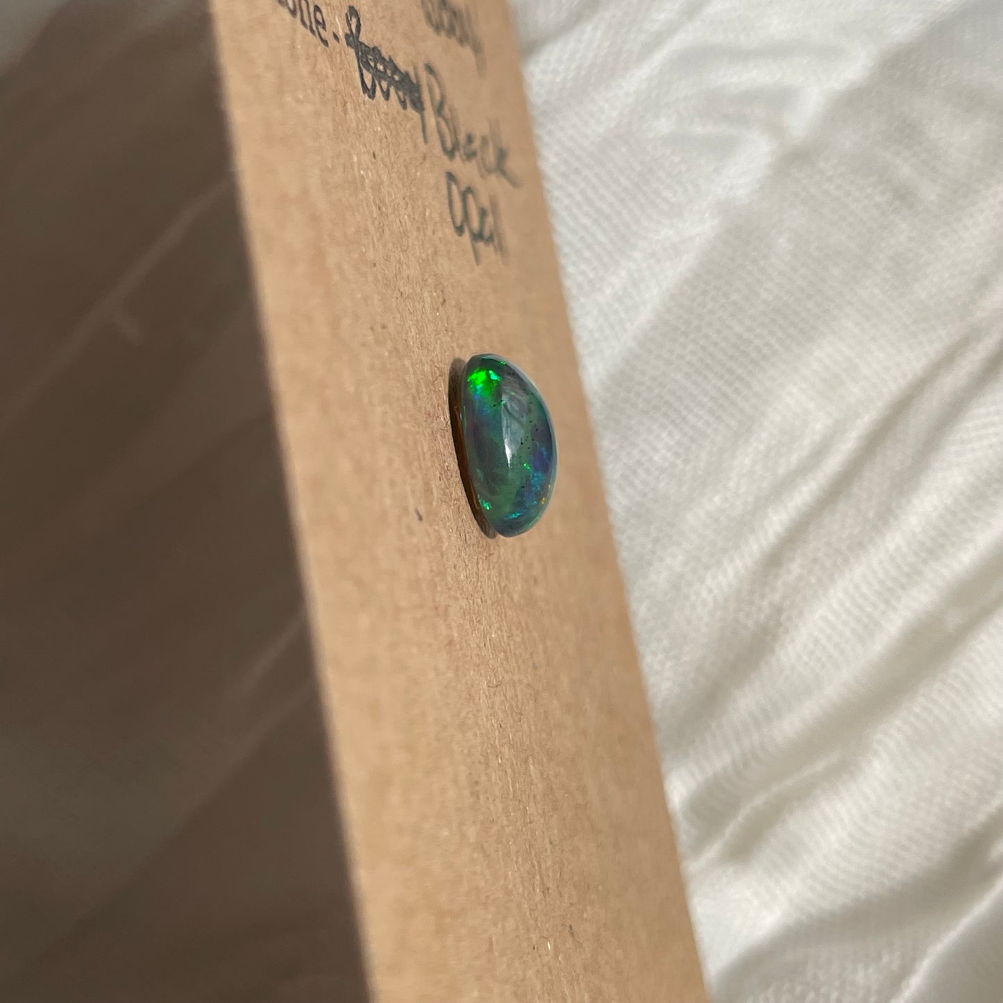 Black Opal - Cabochon - B004 884C6470-9F64-492D-8894-0ED24E4DA00A Brandedandwild.com