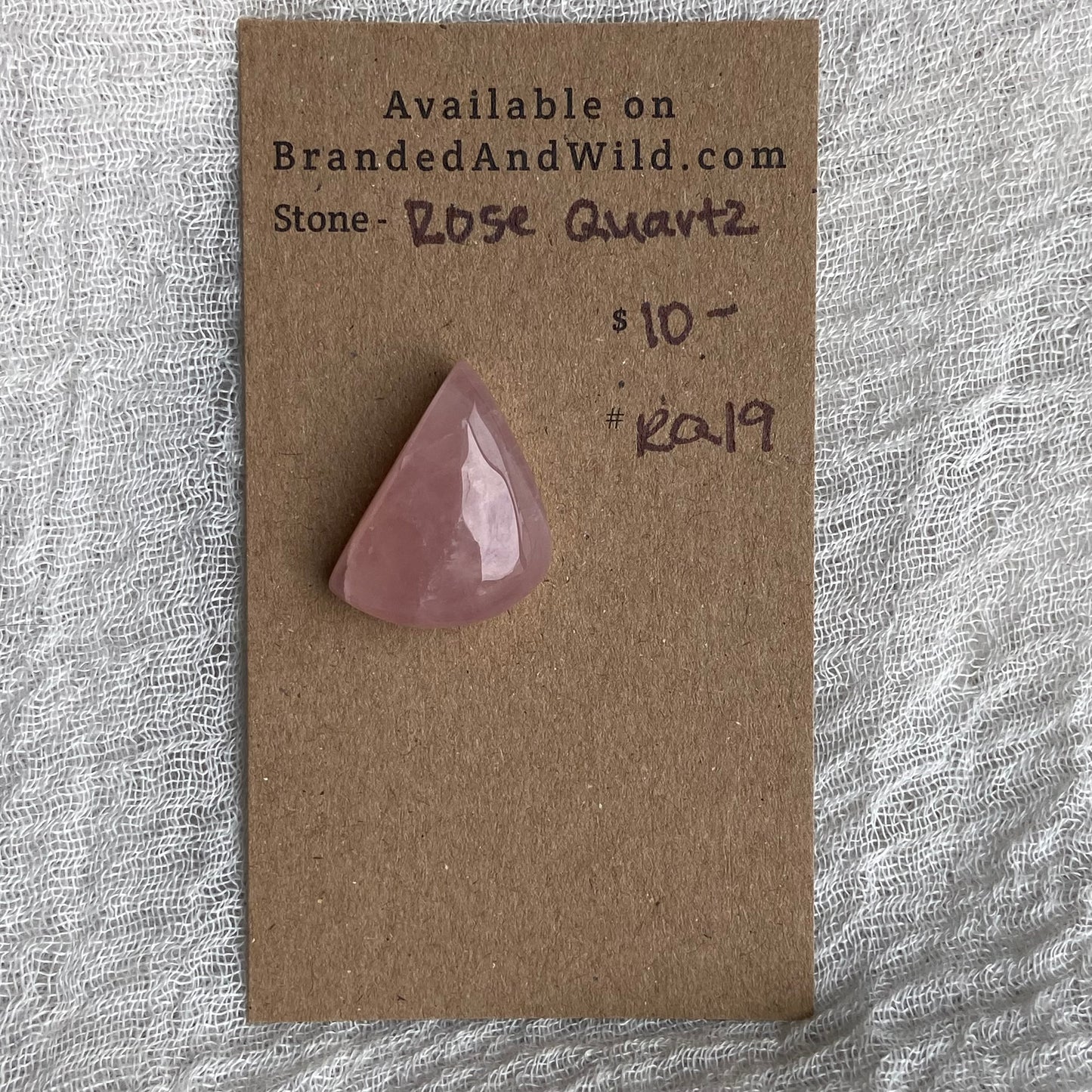 Rose Quartz Cabochon - RQ19