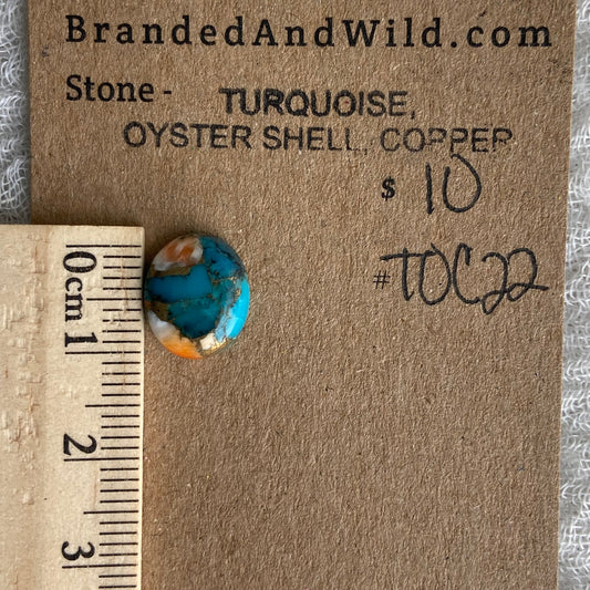 Turquoise, Oyster Shell, Copper - TOC22