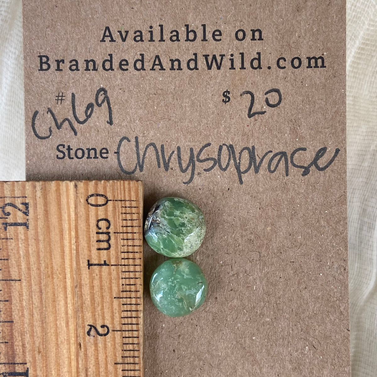 Chrysoprase Cabochon - Ch69 887346CE-17B8-46A7-95B4-F42122EE0210 Brandedandwild.com