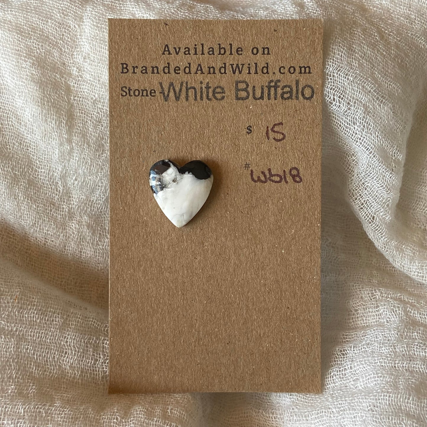 White Buffalo Cabochon - WB18