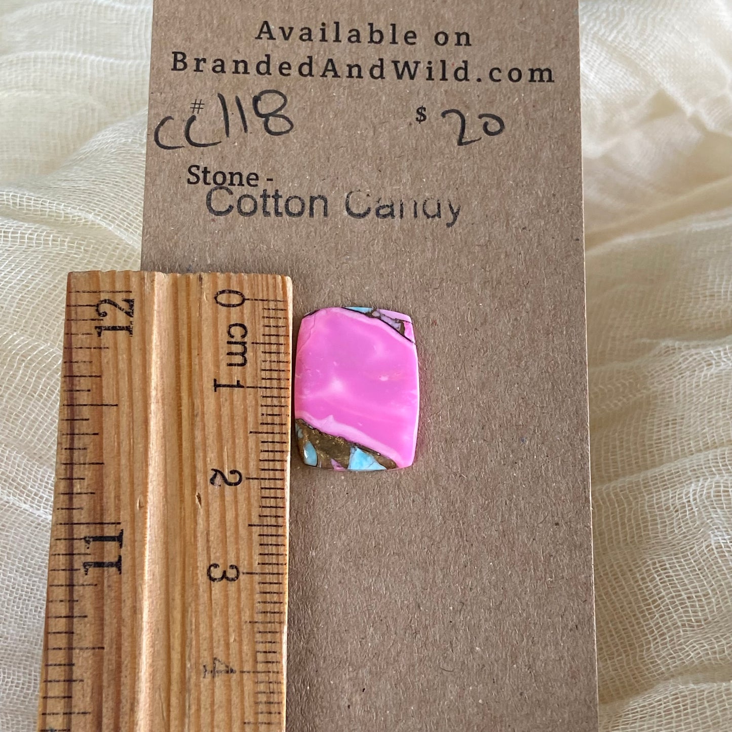 Cotton Candy Cabochon - CC118 88C28427-23AE-4188-BAB3-D8E07BCABBB5 Brandedandwild.com