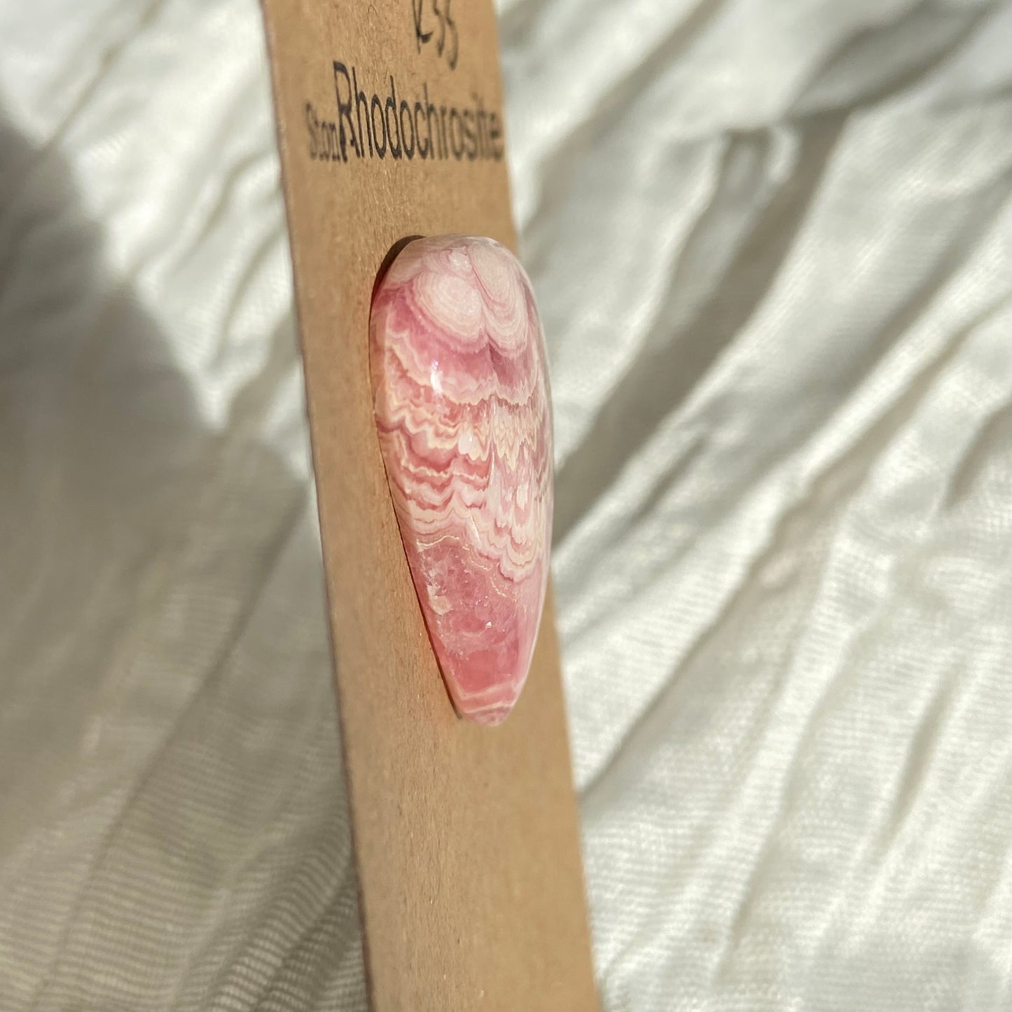 Rhodochrosite Cabochon - R33 88C41BD2-BFE7-4453-8F88-33374017263C Brandedandwild.com