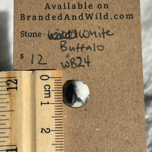 White Buffalo Cabochon - WB24