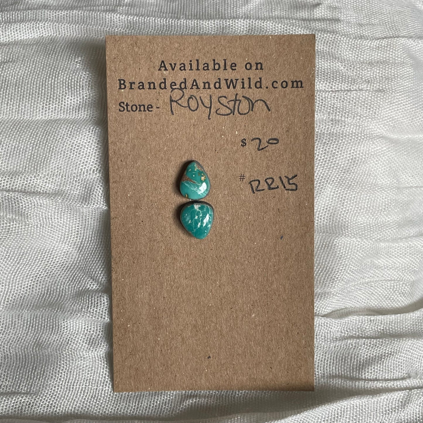 Royston Ribbon Turquoise Cabochon RR15 88DF2A7D-94A6-4899-A6F3-AC5413B31880 Brandedandwild.com
