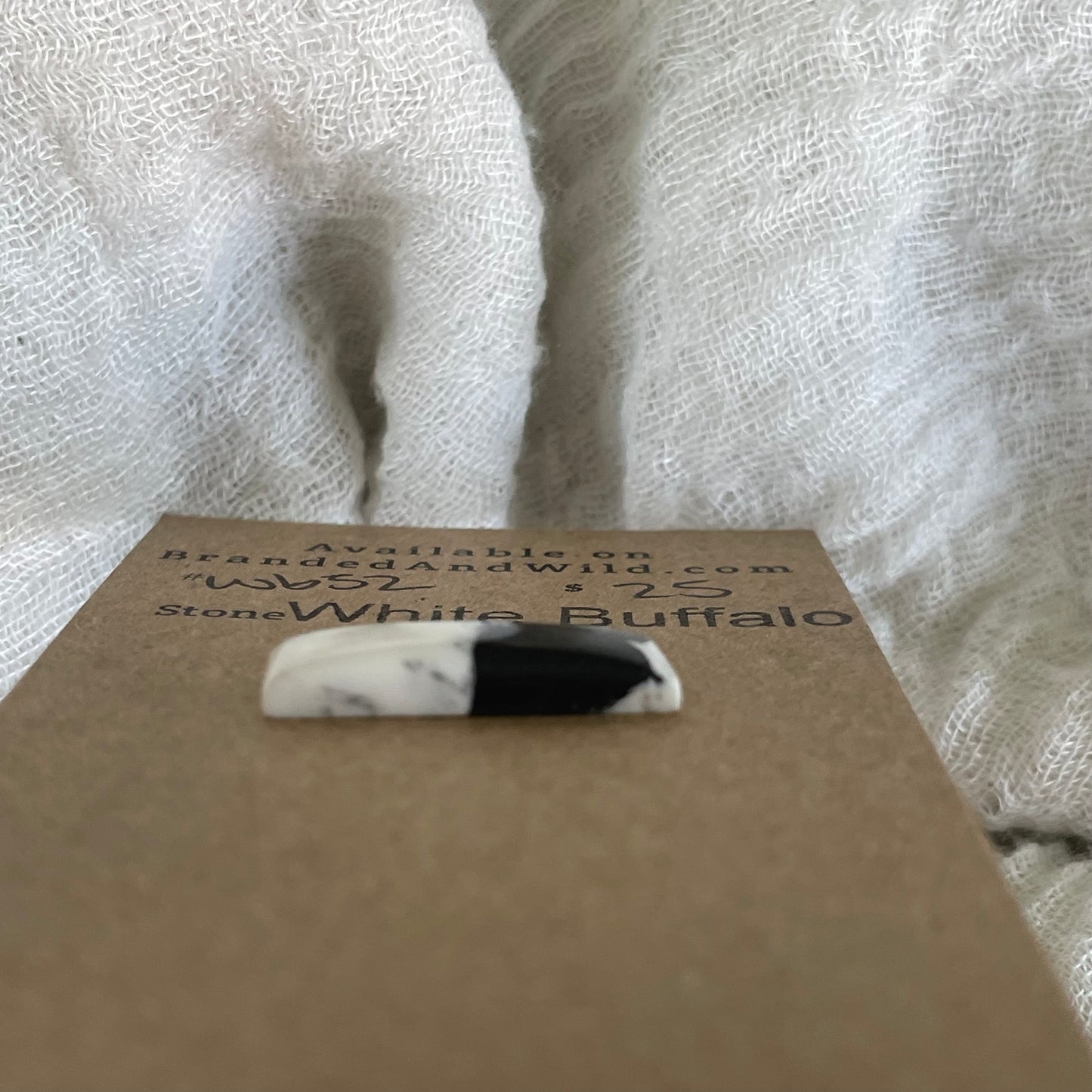 White Buffalo Cabochon - WB52