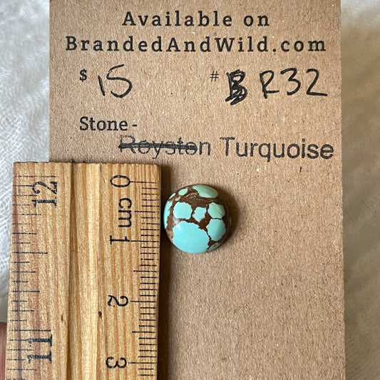 #8 Turquoise Cabochon - R32 88ED4D94-64ED-48FA-A7EE-BA345AE2405E Brandedandwild.com