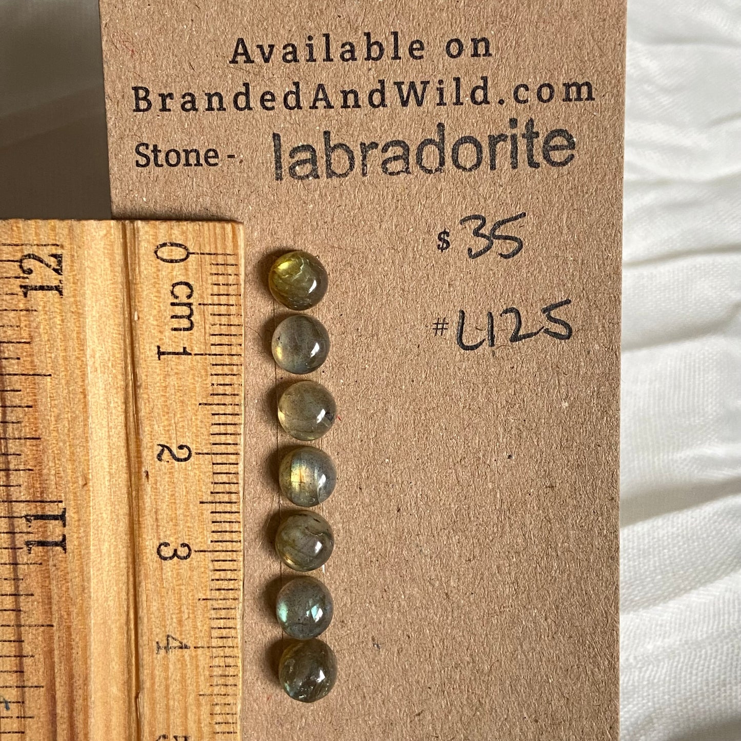 Labradorite Cabochon - L125 88F6614A-91C6-4434-B471-B75F5DD678FB Brandedandwild.com