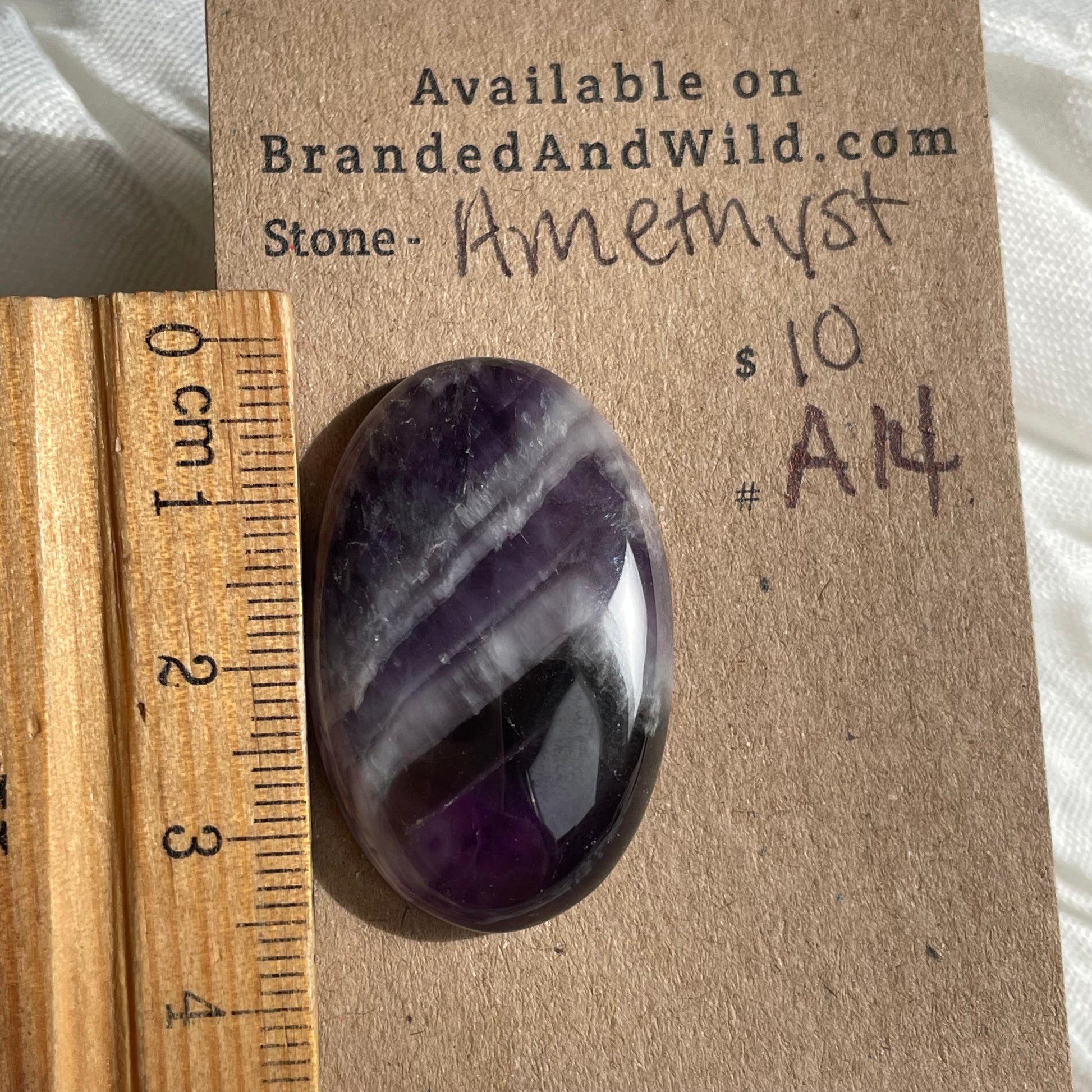 Amethyst Cabochon - A14 89236E3B-F02E-4E29-BDFB-97FD275A976D Brandedandwild.com