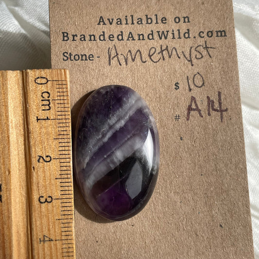 Amethyst Cabochon - A14 89236E3B-F02E-4E29-BDFB-97FD275A976D Brandedandwild.com