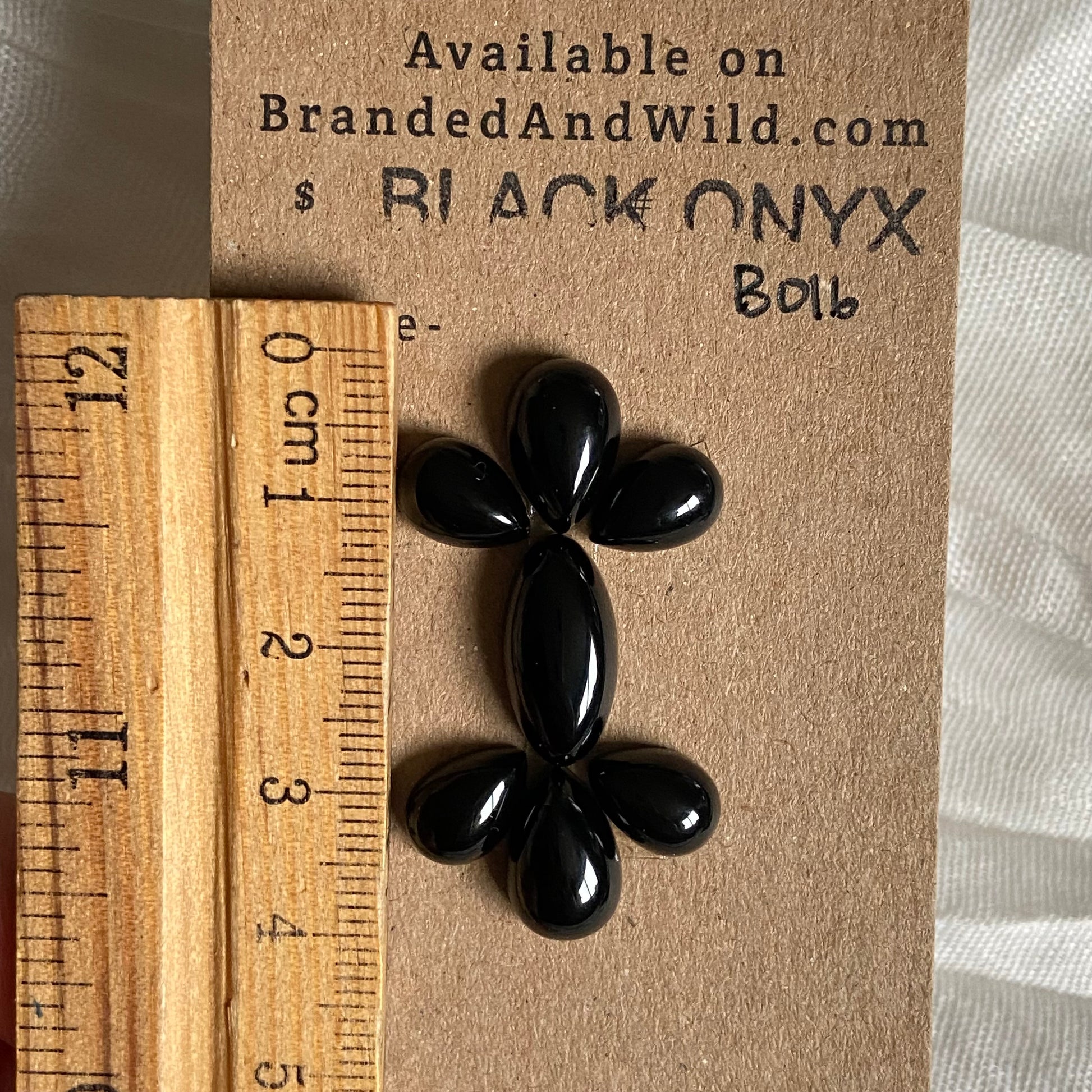 Black Onyx - Cabochon - B016 8951353C-63B2-4912-AFD0-46BB7A427C37 Brandedandwild.com