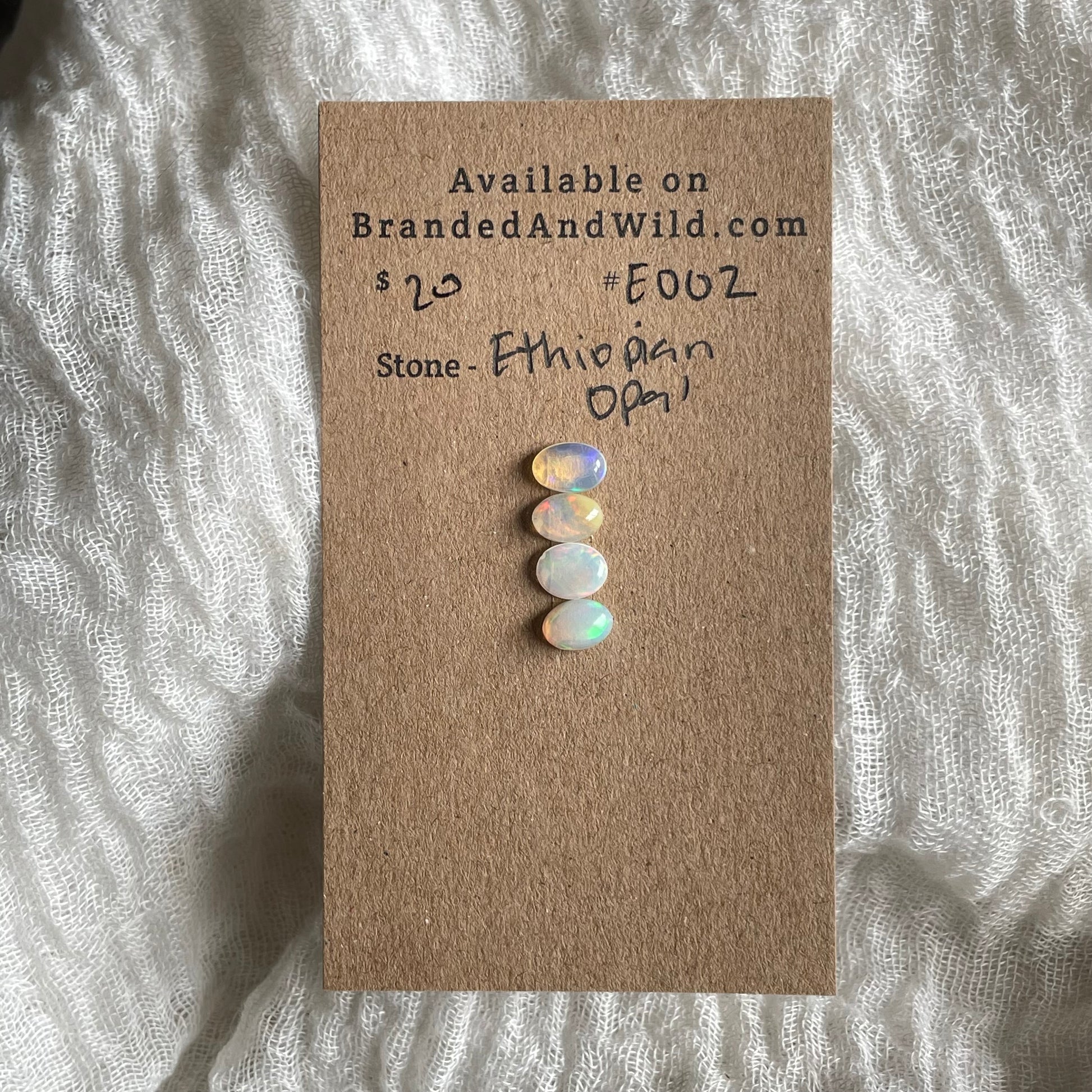 Ethiopian Opal Cabochon - E002 897DCFC2-4E07-4F99-9F32-45533E1FAFF2 Brandedandwild.com