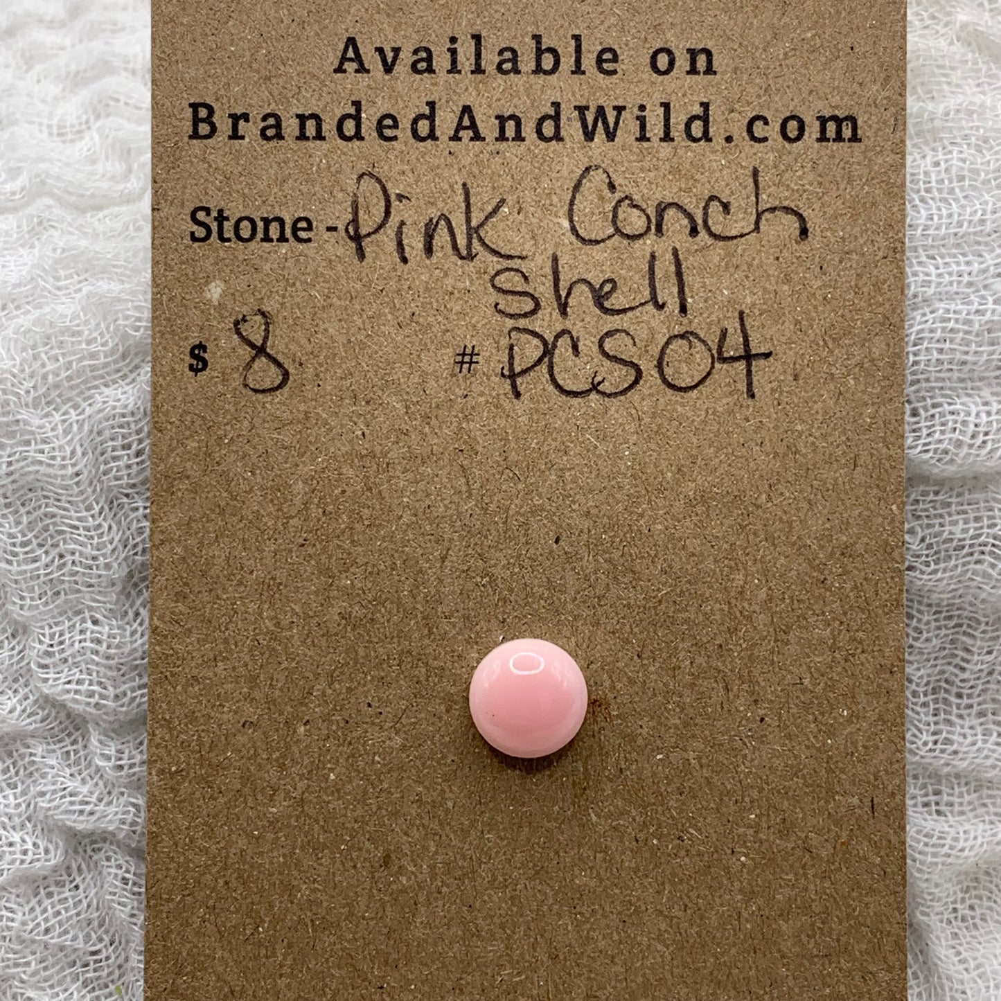 Pink Conch Cabochon - PCS04