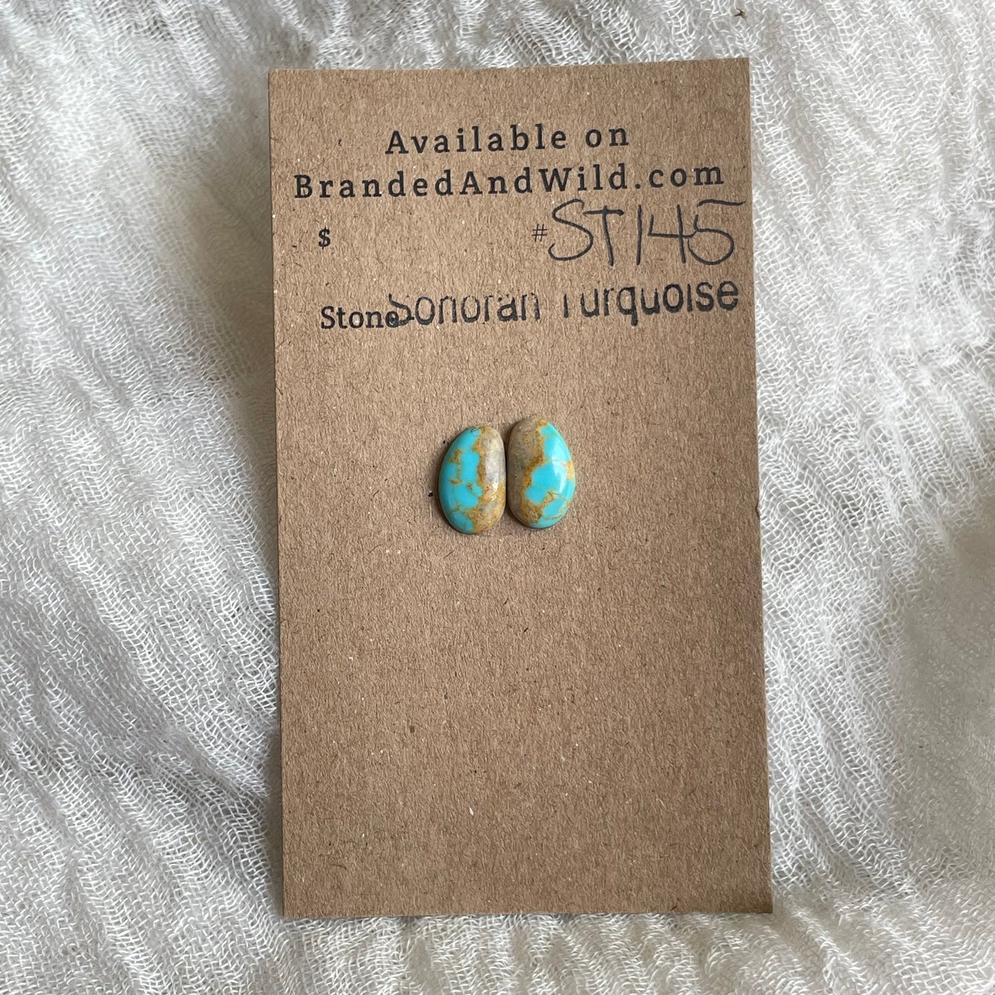 Sonoran Turquoise Cabochon - ST145 898867FE-AD2D-4F78-A4AE-D4DA008782FE Brandedandwild.com