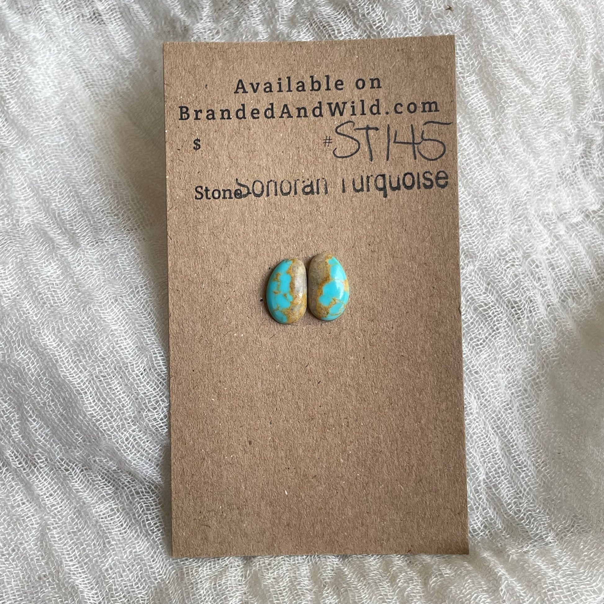 Sonoran Turquoise Cabochon - ST145 898867FE-AD2D-4F78-A4AE-D4DA008782FE Brandedandwild.com