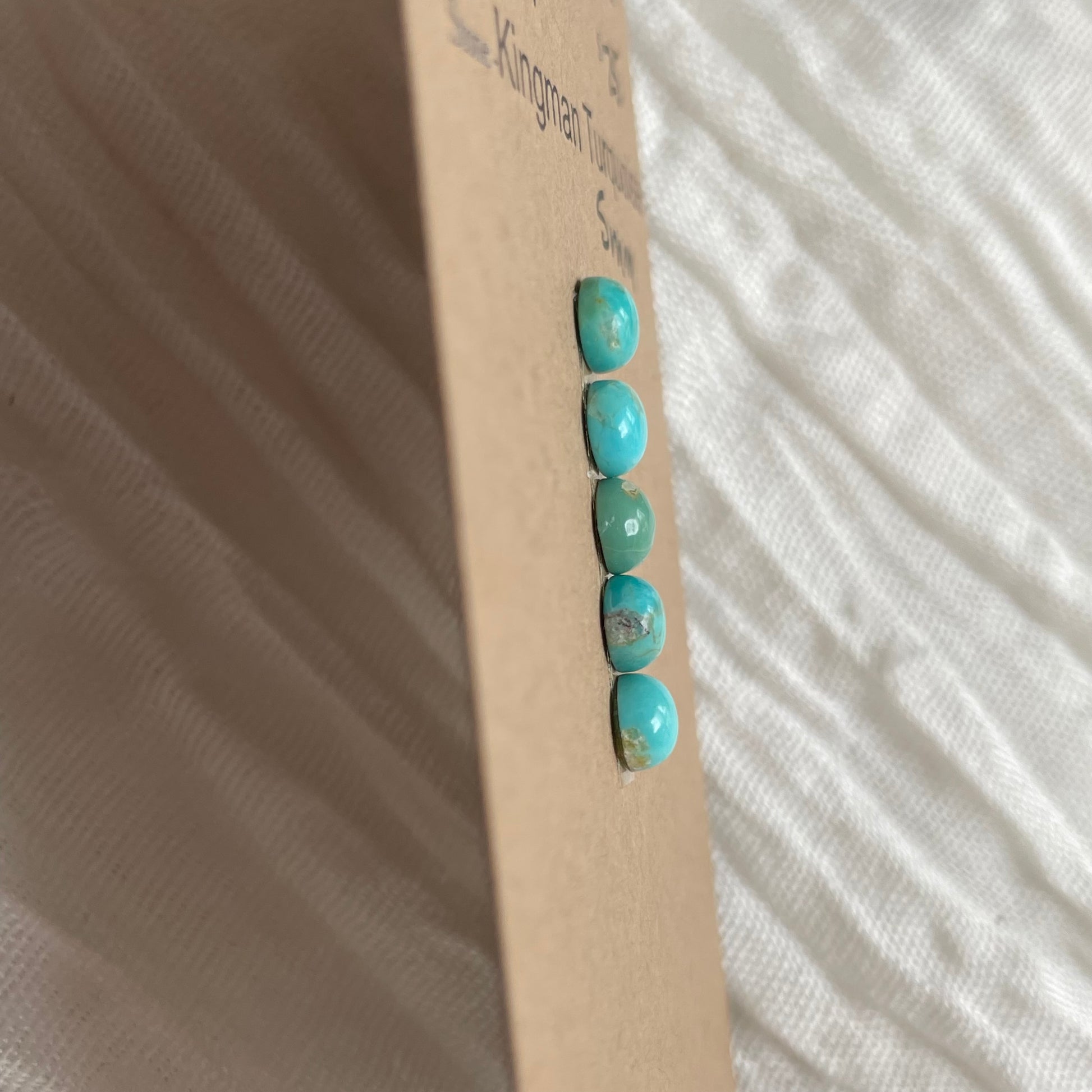 Kingman Turquoise Cabochon - KT04 89B139F1-0BAF-42F7-AC50-804790B88146 Brandedandwild.com