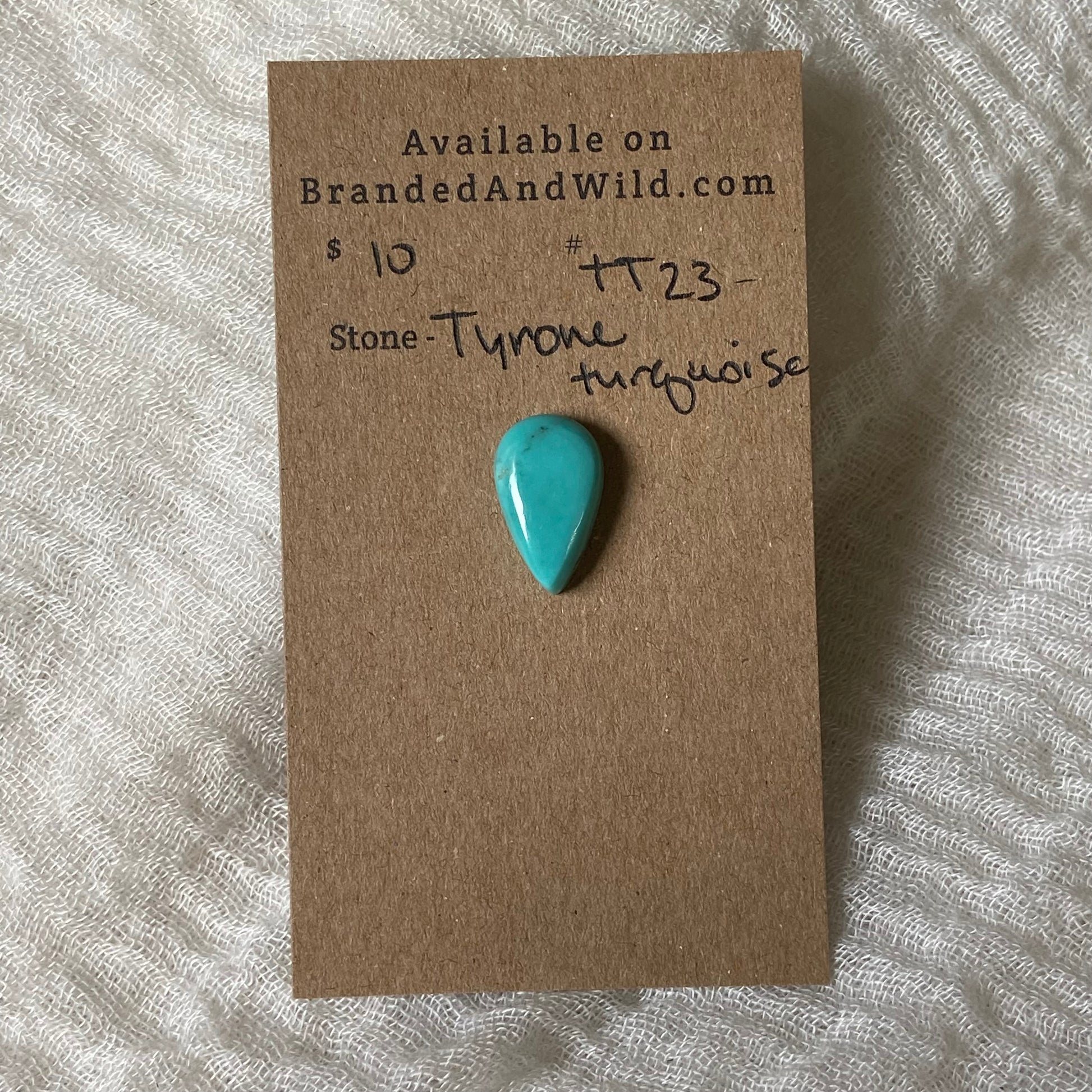 Tyrone Turquoise Cabochon - TT23 89BD2D2D-7023-43FF-B133-827D592160B9 Brandedandwild.com